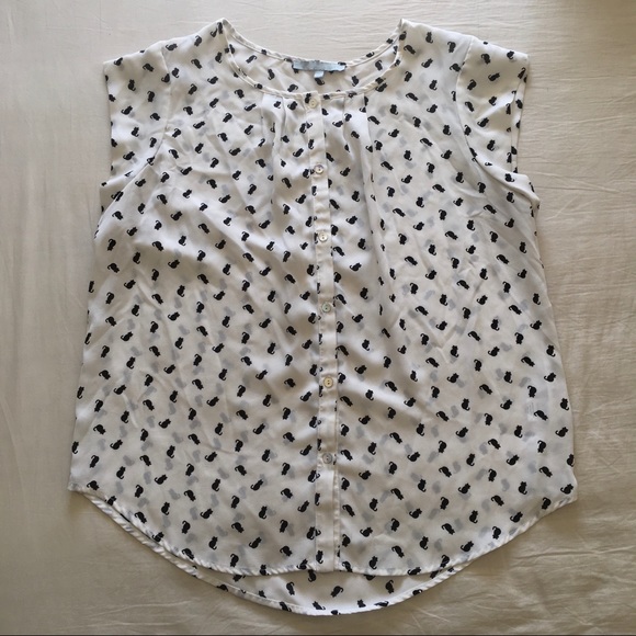 Sweet Rain Tops - Black Cat blouse